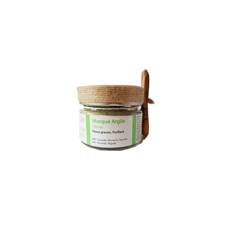 Masque d'argile verte pour peaux grasses Masque d'argile verte pour peaux grasses