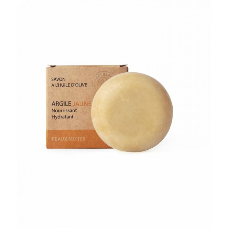Savon argile jaune pour peaux mixtes Savon argile jaune pour peaux mixtes