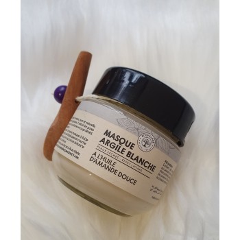 Masque d'argile blanche pour peaux sèches