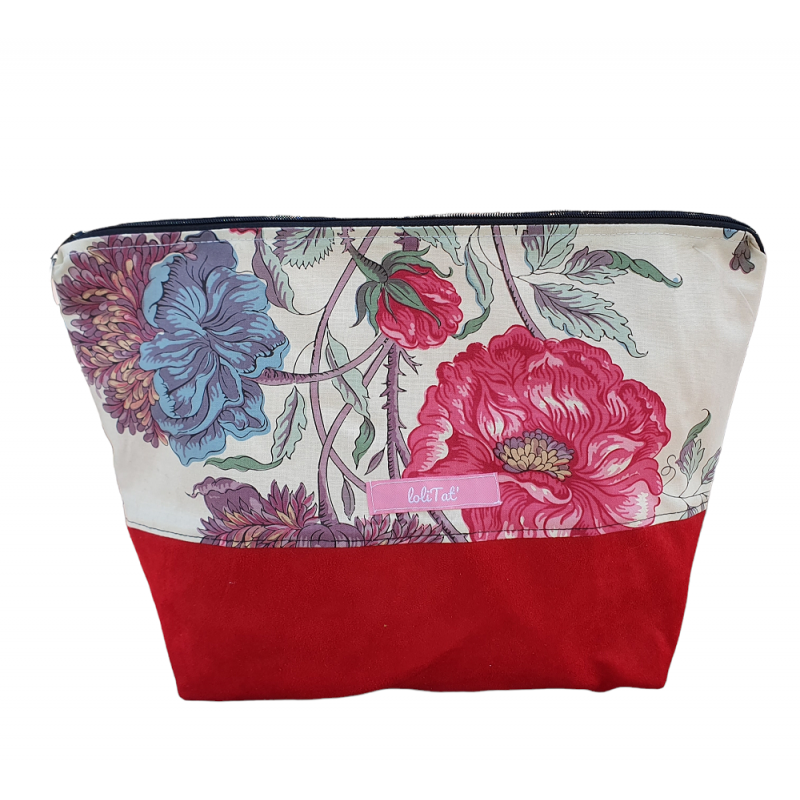 Trousse de toilette fleurie fait main Trousse de toilette fleurie fait main