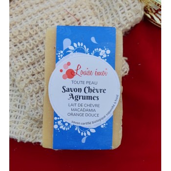 Savon à froid au lait de chèvre – “Chèvre Agrumes”