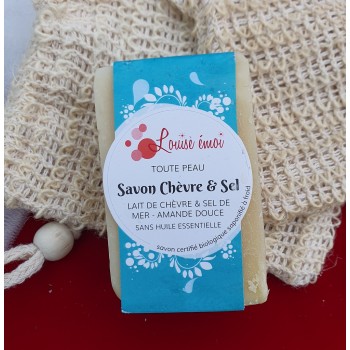 Savon à froid au lait de chèvre – “Chèvre et sel”