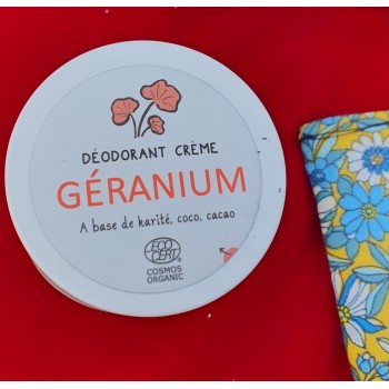 Déodorant bio crème Géranium