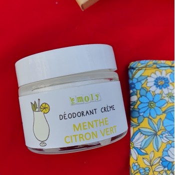 Déodorant bio crème menthe/citron vert