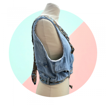 Top en jean upcycling